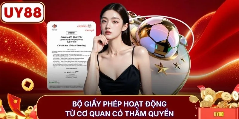 Bộ giấy phép hoạt động từ cơ quan có thẩm quyền
