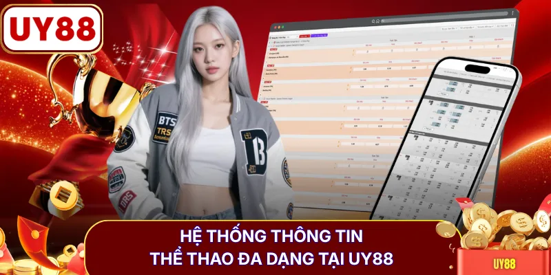 Hệ thống thông tin thể thao đa dạng tại UY88