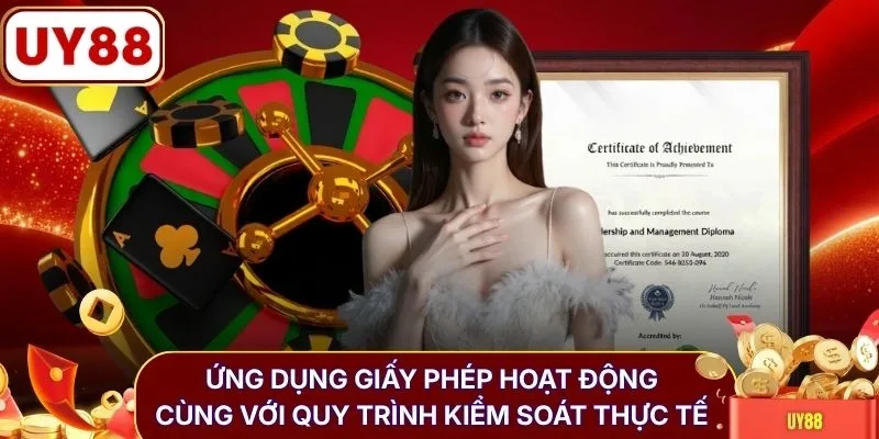 Ứng dụng giấy phép hoạt động cùng với quy trình kiểm soát thực tế